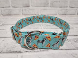 Great Danes and Pizza 1.5" Large Martingale Dog Collar 17"-24"