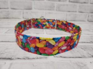 Jelly Bean 1.5" Large Martingale Dog Collar 17"-24"