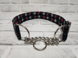 Winter Cardinal 1.5" Large Chain Martingale Collar 17"-24"