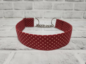 Charming 1.5" Large Chain Martingale Collar 17"-24"