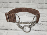 Natural Harmony 1.5" Large Chain Martingale Collar 17"-24"
