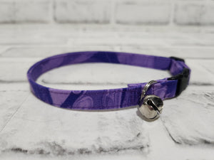 Purple Swirl 3/8" Cat Collar