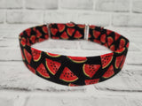 Watermelon Slices 1.5" Large Martingale Dog Collar 17"-24"
