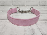 Pink Glitter 3/4" Small Chain Martingale Collar 10"-15"