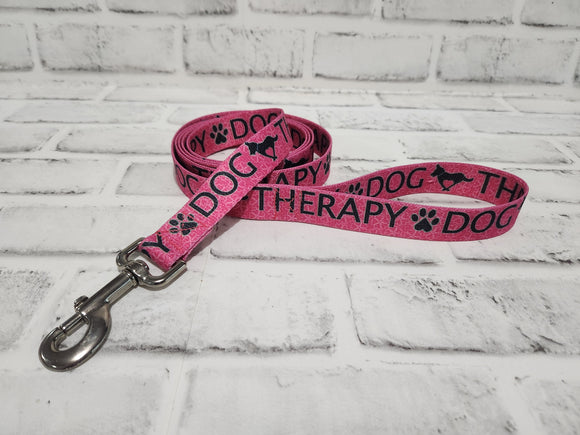 Therapy Dog Pink 6' Leash
