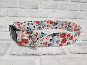 Ditzy Floral 1.5" Large Buckle Collar 15"-24"