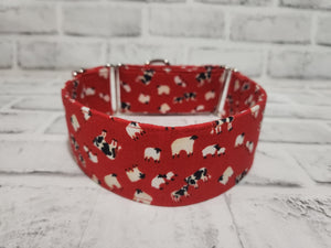 Cow and Sheep 2" Medium Martingale Collar 12"-19"