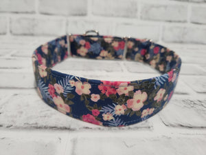 Daydream Floral 1.5" Large Martingale Dog Collar 17"-24"
