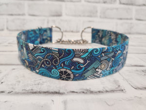 Marine Doodle 1.5" Large Chain Martingale Collar 17"-24"