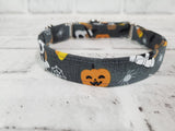 Halloween Pup  3/4" Small Martingale Collar 10"-15"