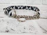 Queen of Hearts 3/4" Small Chain Martingale Collar 10"-15"