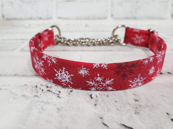 Red and Glitter Snowflakes 3/4