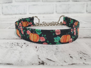 Pumpkin Patch 3/4" Small Chain Martingale Collar 10"-15"