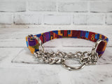 Abstract 3/4" Small Chain Martingale Collar 10"-15"
