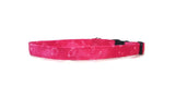 Pink Water  Cat Collar 3/8"