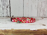 Holiday Candy Cat Collar 3/8"