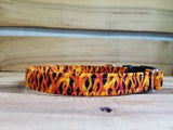 Flames 5/8" Small Buckle Collar 10"-15"