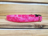 Pretty Pink 5/8" Small Dog Buckle Collar 10"-15"