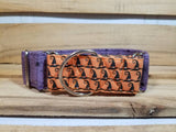 Spiders and Witches Two-Tone 1.5" Small Martingale Collar 10"-15"